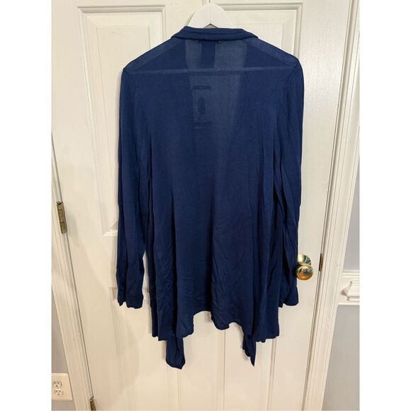 Premise Navy Open Front Waterfall Cardigan sz XXL NWT - Picture 6 of 7